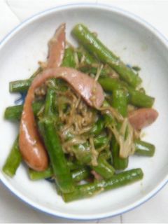 アスパラ&エノキのマヨネーズ炒め-レシピのメイン写真