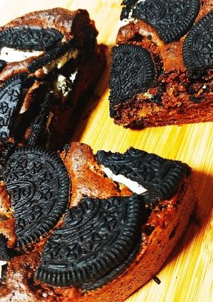 板チョコ1枚♪HMで簡単オレオブラウニー-レシピのメイン写真
