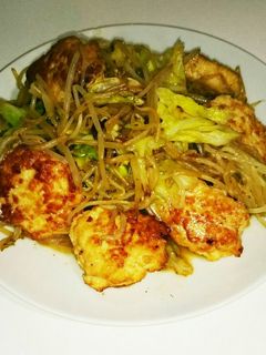 鶏と豆腐つくねのもやし炒め-レシピのメイン写真