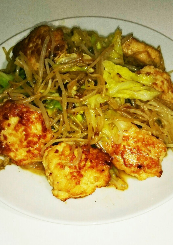 鶏と豆腐つくねのもやし炒め-レシピのメイン写真