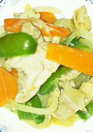 簡単♪豚薄切り肉のｵｲﾏﾖ炒め☆-レシピのメイン写真