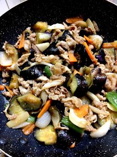 豚こま肉と茄子の味噌炒め-レシピのメイン写真