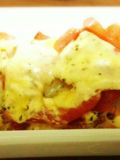 *トマトとハムのマヨチーズ焼き*-レシピのメイン写真