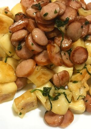 大葉香る✨はんぺんウインナー醤油マヨ焼き-レシピのメイン写真