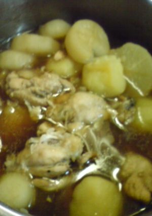 簡単！圧力鍋で手羽と大根の煮物-レシピのメイン写真