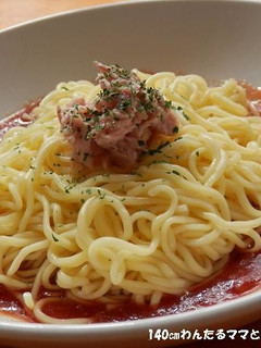 材料4つで簡単★ツナとトマトのまぜそば-レシピのメイン写真