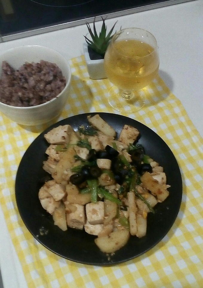 鶏肉と長芋と小松菜のバター醤油炒め-レシピのメイン写真
