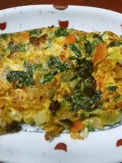 野菜たっぷり卵焼き-レシピのメイン写真