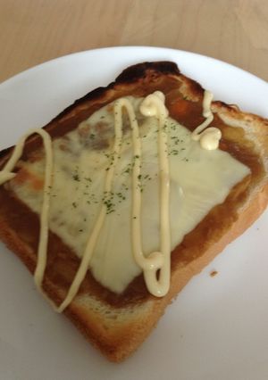 カレーチーズトースト-レシピのメイン写真