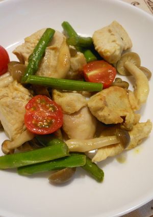 鶏むね肉のカレーマヨ炒め-レシピのメイン写真