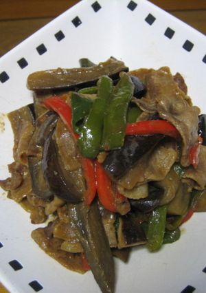 ナスと豚肉の味噌炒め-レシピのメイン写真