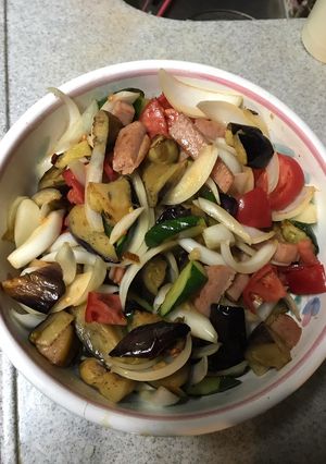 夏野菜の和風サラダ-レシピのメイン写真