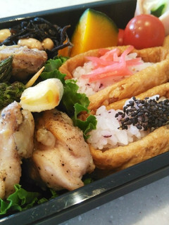男弁☆鶏の塩焼き黒胡椒弁当-レシピのメイン写真
