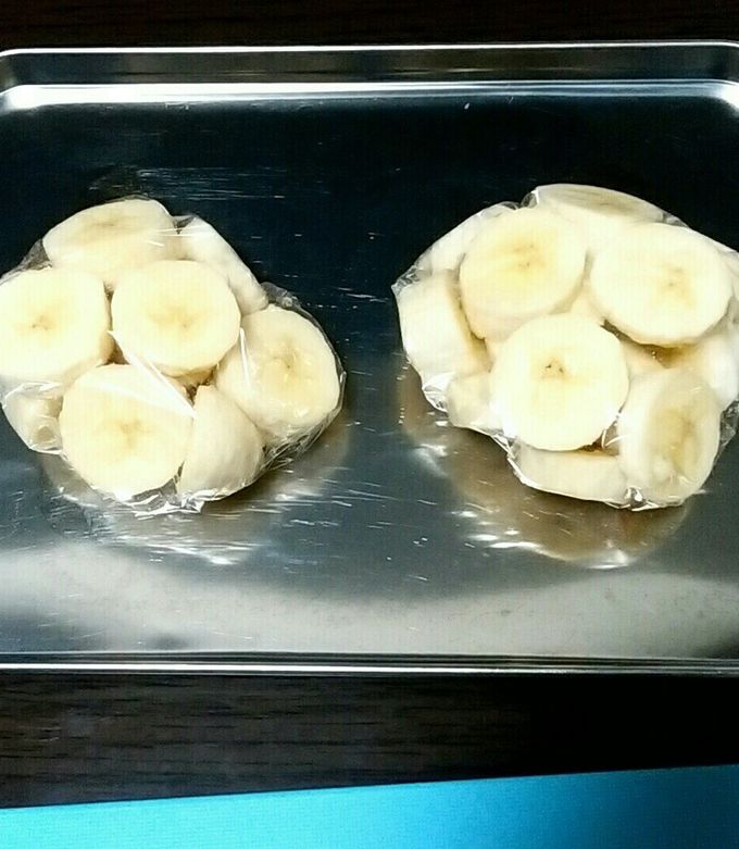 ふわっと保存！ミキサー投入用の冷凍バナナ by だらくま子
