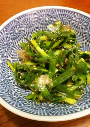 レンジで簡単！にらのおかか醤油あえ-レシピのメイン写真
