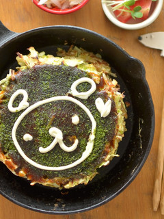 マヨマジック♪ふんわりお絵かきお好み焼き-レシピのメイン写真