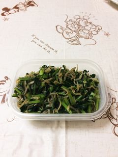 かぶの葉とジャコの炒め物-レシピのメイン写真