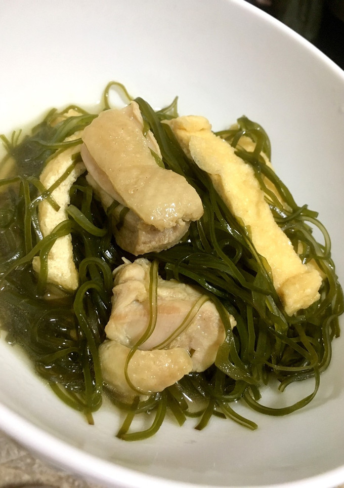 簡単美味！切り昆布と鶏肉の煮物-レシピのメイン写真