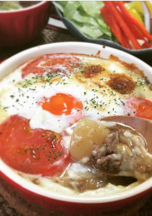 愛情一手間！絶品！挽肉の肉じゃがグラタン-レシピのメイン写真