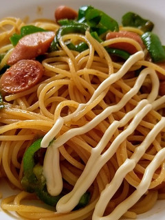 パスタマヨネーズ焼肉のタレ味☝動画レシピ-レシピのメイン写真
