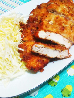 鶏むね肉のマスタードパン粉焼き♪-レシピのメイン写真