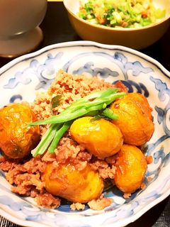 ☆新じゃがとそぼろの甘辛煮-レシピのメイン写真