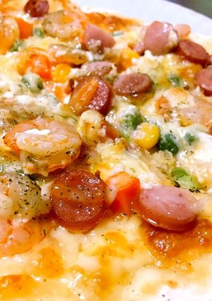 発酵なし、簡単！手早くピザ-レシピのメイン写真