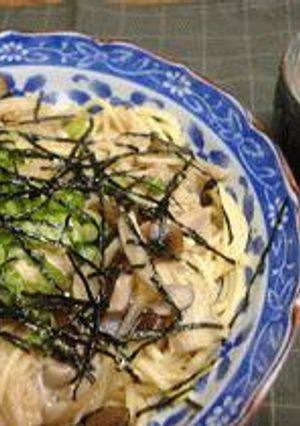 和風チキンと茸のパスタ-レシピのメイン写真