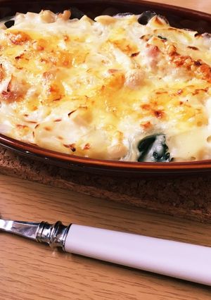 ツナ缶とお野菜のマカロニグラタン-レシピのメイン写真