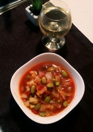 ダイエットに！茸と野菜のトマトスープ-レシピのメイン写真