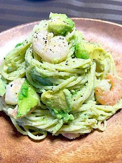 簡単!エビとアボカド冷製パスタ-レシピのメイン写真