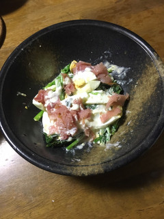 大和まなとゆで玉子のシーザードレッシング-レシピのメイン写真