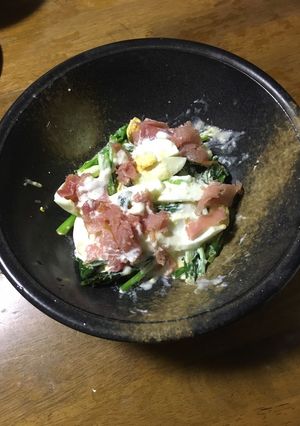 大和まなとゆで玉子のシーザードレッシング-レシピのメイン写真