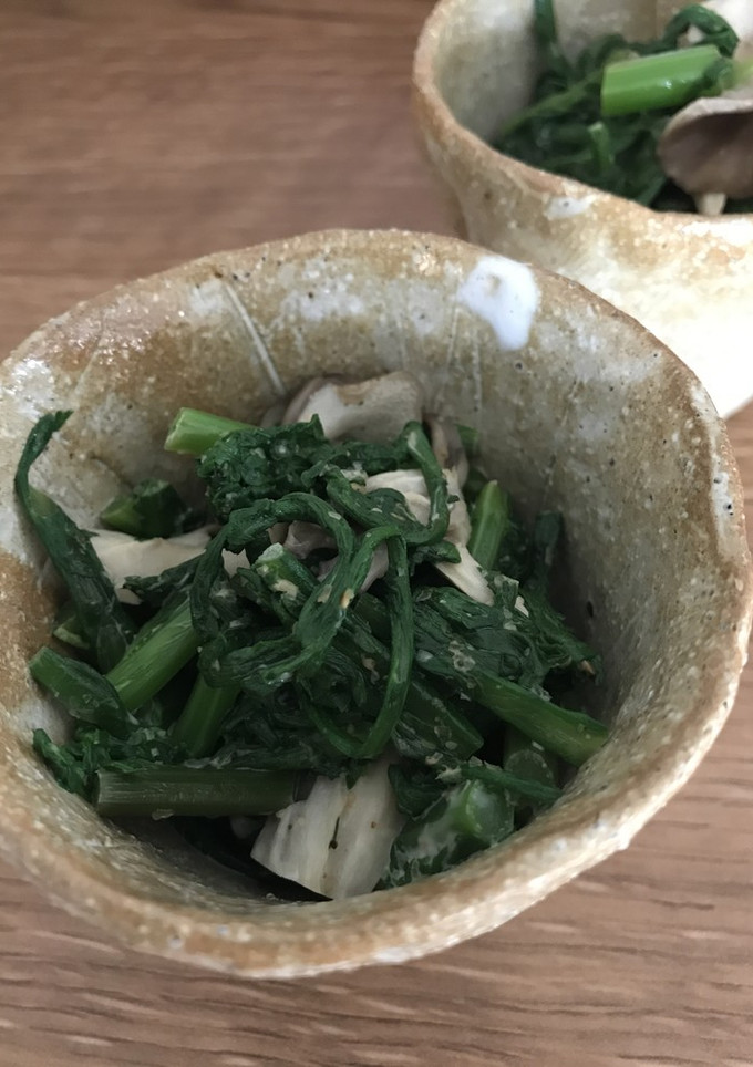 春菊と舞茸のゴマヨ-レシピのメイン写真