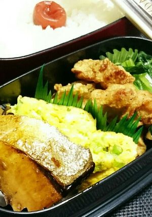 中高年のブリ照り弁当-レシピのメイン写真