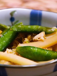 めんつゆで✨タケノコとさやえんどうの煮物-レシピのメイン写真