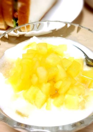 朝食に☆蜂蜜とりんごのヨーグルト☆-レシピのメイン写真