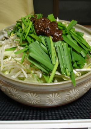 ふわふわ鶏だんごdeモツ鍋-レシピのメイン写真