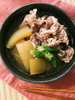 スイカの皮と豚肉のあっさり煮浸し-レシピのメイン写真