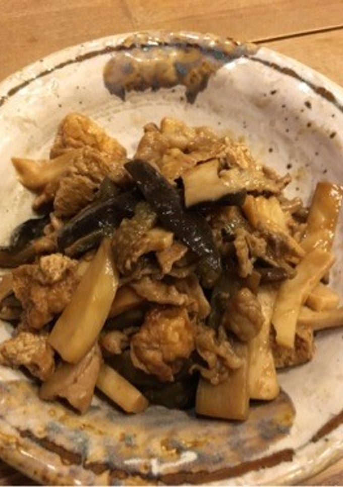 豚肉とナスとお揚げのオイミソ炒め-レシピのメイン写真