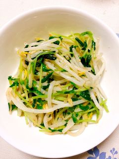 激安!シャキ旨!もやしと豆苗のナムル-レシピのメイン写真