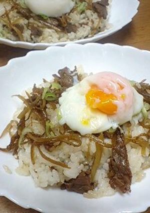 牛ごぼうのしぐれご飯-レシピのメイン写真