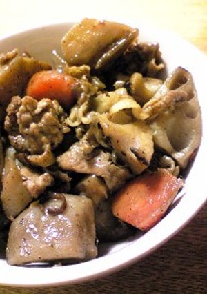 豚肉とレンコンの炒め煮-レシピのメイン写真