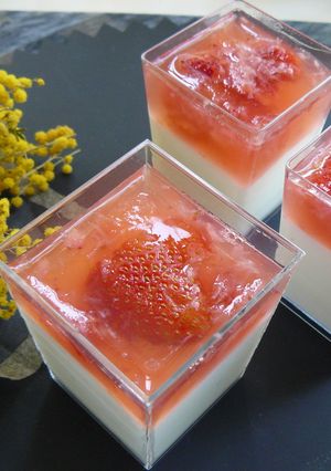 いちごゼリーとヨーグルトのムース-レシピのメイン写真