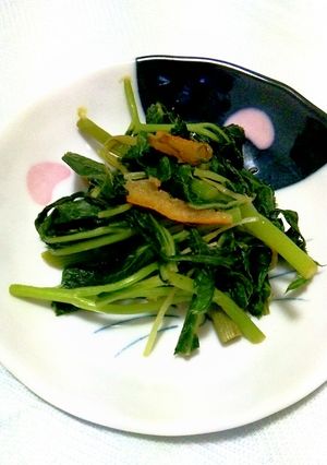 【おつまみ】明日葉としらすの柚子炒め-レシピのメイン写真