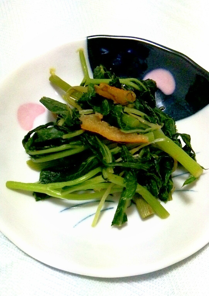 【おつまみ】明日葉としらすの柚子炒め-レシピのメイン写真