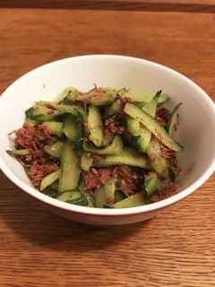 超簡単!コンビーフときゅうりの炒め物☆-レシピのメイン写真