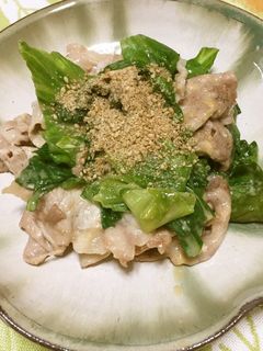 レタスの外葉と豚肉のオイスターマヨ炒め-レシピのメイン写真