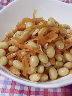 人参と大豆の煮物☆-レシピのメイン写真