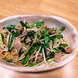 簡単♪ニラと牛細切れのソース焼きそば♥